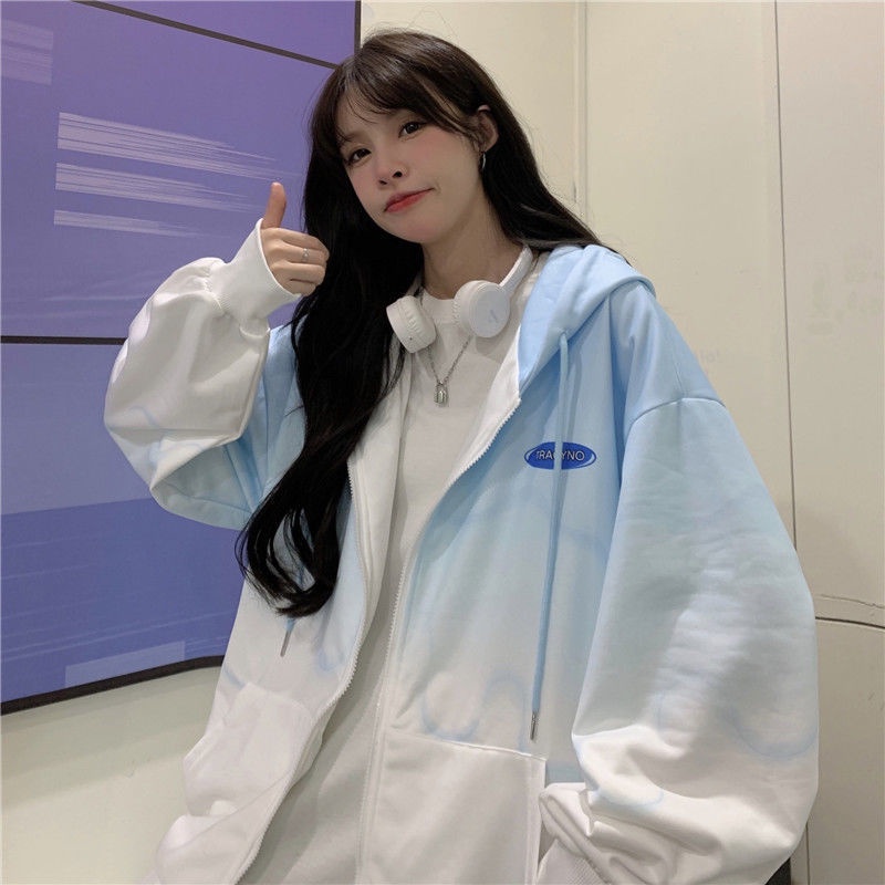 【Yuki】Áo khoác nỉ 1 lớp dày dặn màu loang siêu phong cách