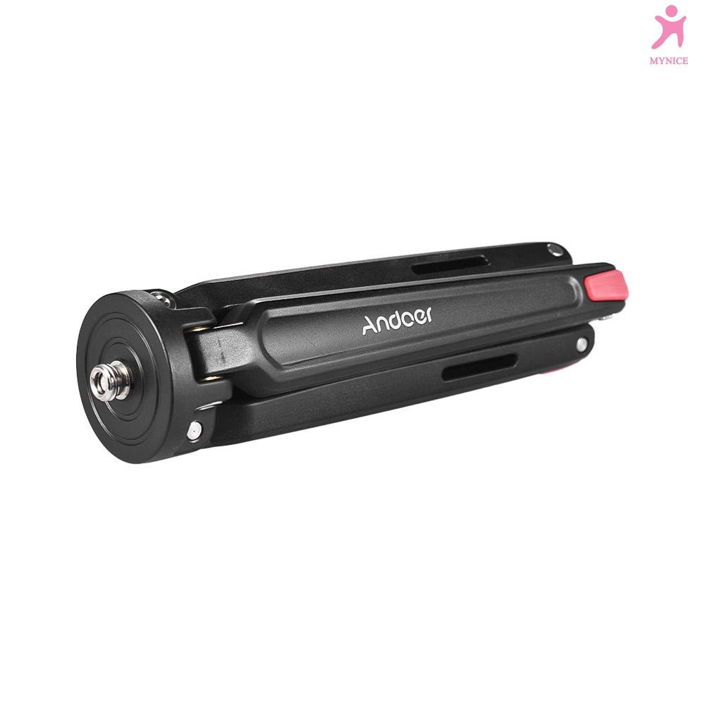 Giá đỡ ba chân mini cầm tay Andoer bằng hợp kim nhôm tải trọng 11Lbs cho máy ảnh Canon Nikon