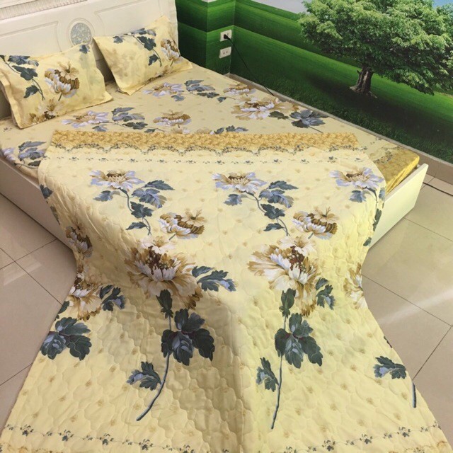 Combo set 5 món chăn ga gối cao cấp hình ĐRM tem thư đủ kích thước (nt chọn mẫu) | BigBuy360 - bigbuy360.vn