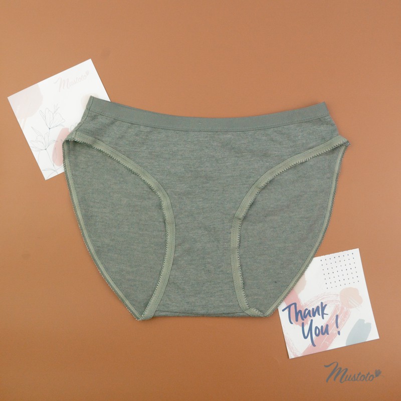 Quần Lót nữ Cotton Organic Lưng Vừa Thoải Mái Daphne (Mustoto MQ15) | BigBuy360 - bigbuy360.vn