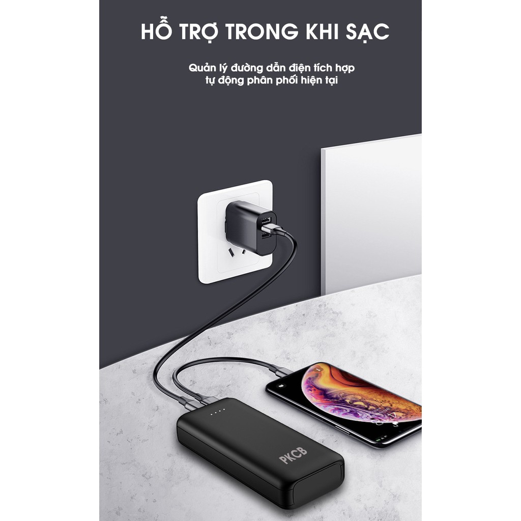 [Mã BMBAU50 giảm 7% đơn 99K] Pin sạc dự phòng dung lượng 12000mAh PKCB PF1004 - Hàng chính hãng