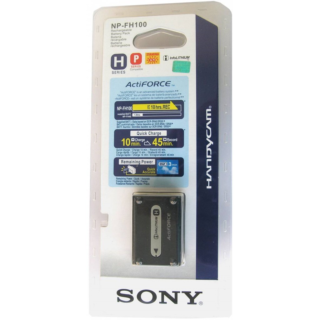 Pin Sony NP-FH100 ( FH 100 ) cho máy DCR-SR42E/ SR47E/ SR46E/SR45E/ SR48E/SR12/SR52E HX100/α230 /α290/ α330/ α380/α390..