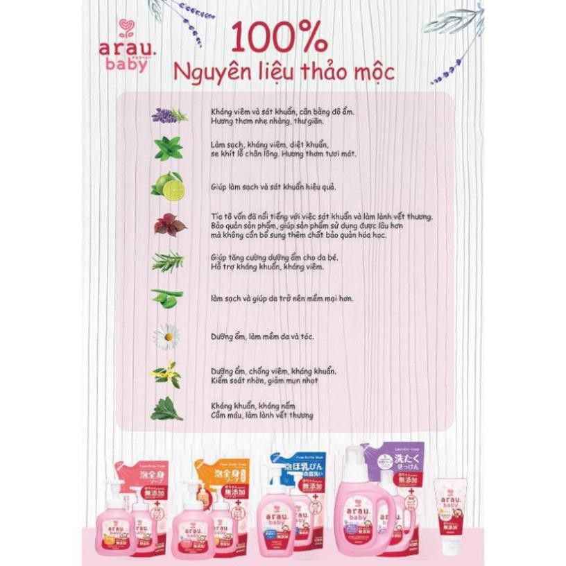 Nước giặt đồ trẻ em Arau Baby dạng túi 720ml