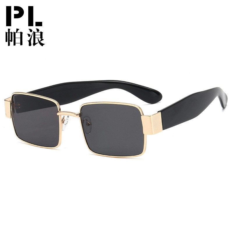 Kính mát gọng vuông bằng kim loại thời trang Âu Mỹ 2020 cổ điển cho nam