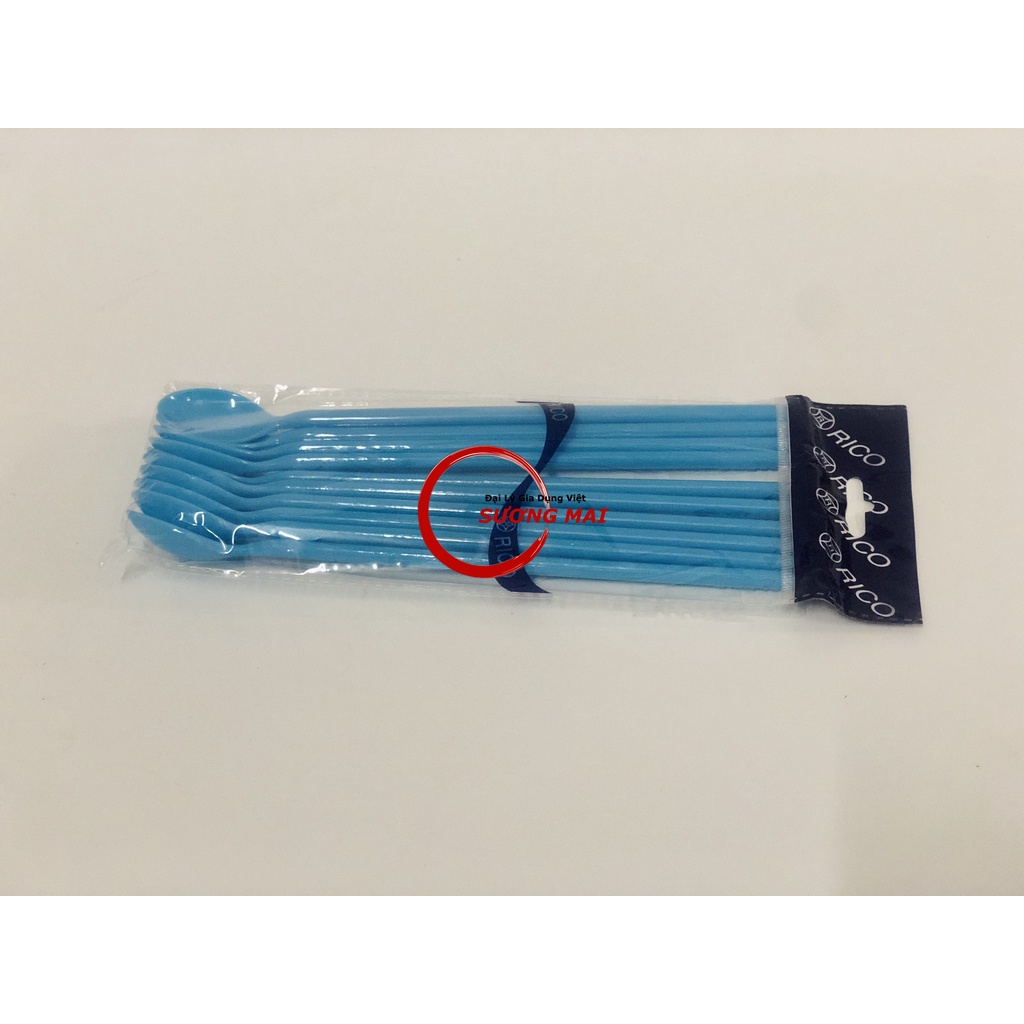 [Giá Sỉ] 10 Muỗng Trà Sữa RICO, Sinh Tố,Thìa Trà Sữa 21cm chất lượng cao( nhiều màu), thìa cafe
