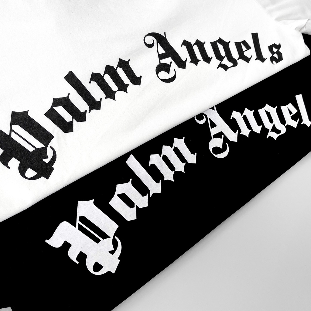 Áo Phông  PLAM ANGELSS  Fom Nam Nữ In 3D Phối Chữ Cao Cấp Trẻ Trung Năng ĐộngCá Tính