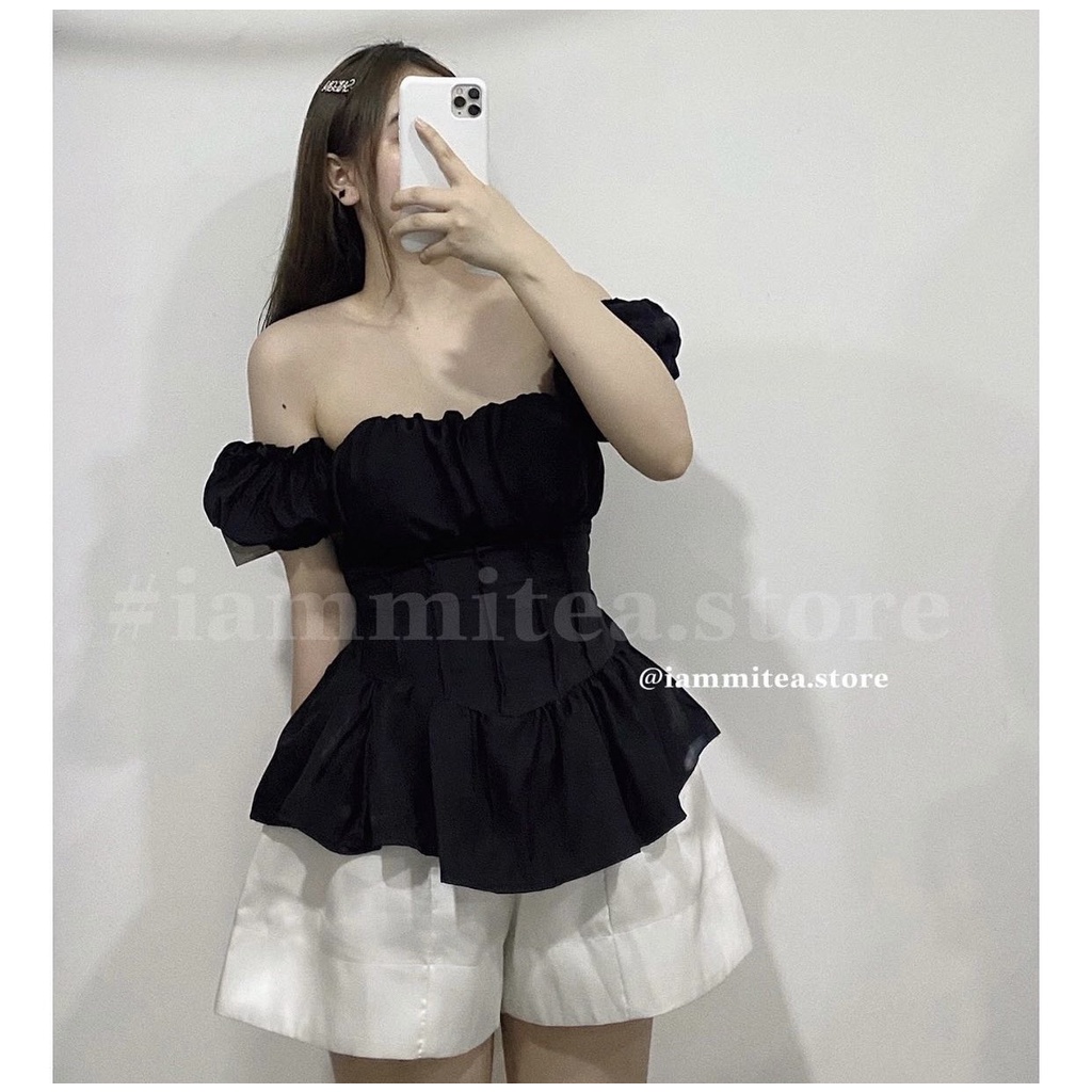 Áo Trễ Vai tay Bồng mang lại vẻ xinh xắn, trẻ trung, năng động cho các nàng Freesize