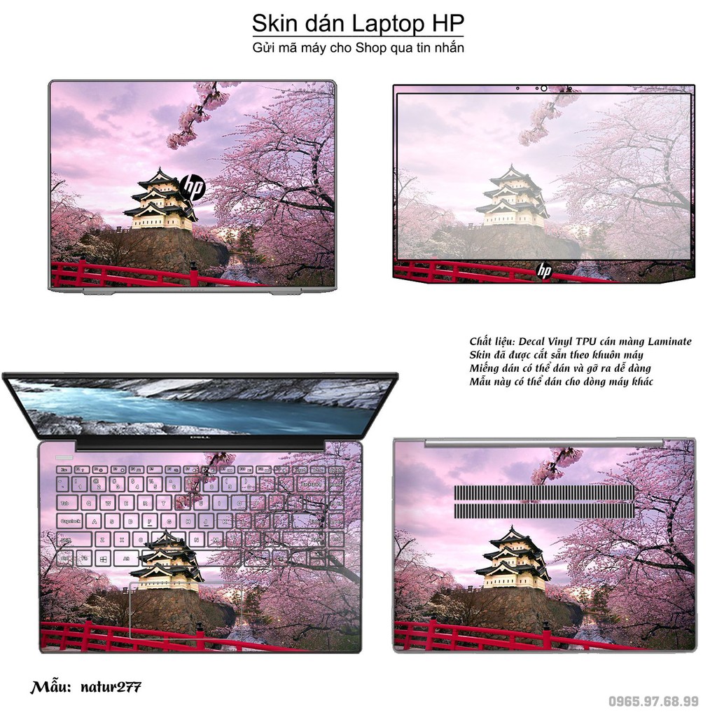 Skin dán Laptop HP in hình thiên nhiên nhiều mẫu 10 (inbox mã máy cho Shop)