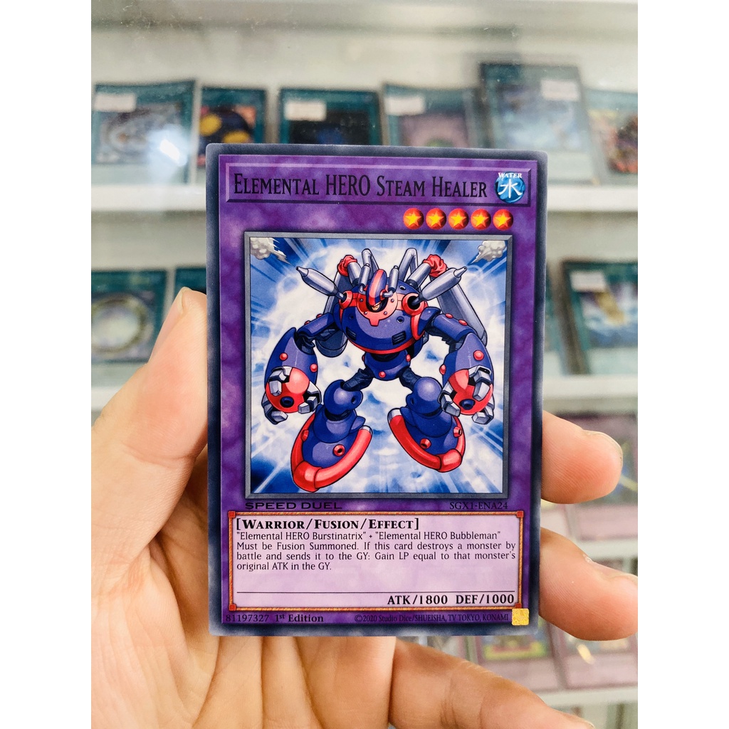 Thẻ Bài YugiOh! Mã SGX1-ENA24 - Elemental HERO Steam Healer - Common - 1st Edition