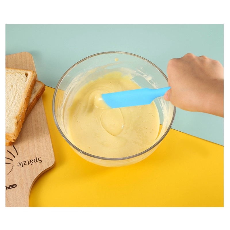 Dụng cụ chà láng bánh kem, trộn bộn silicon