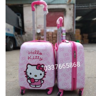 VALI KÉO HELLO KITTY HỒNG 18 INCNH IN 2 MẶT CHO BÉ GÁI