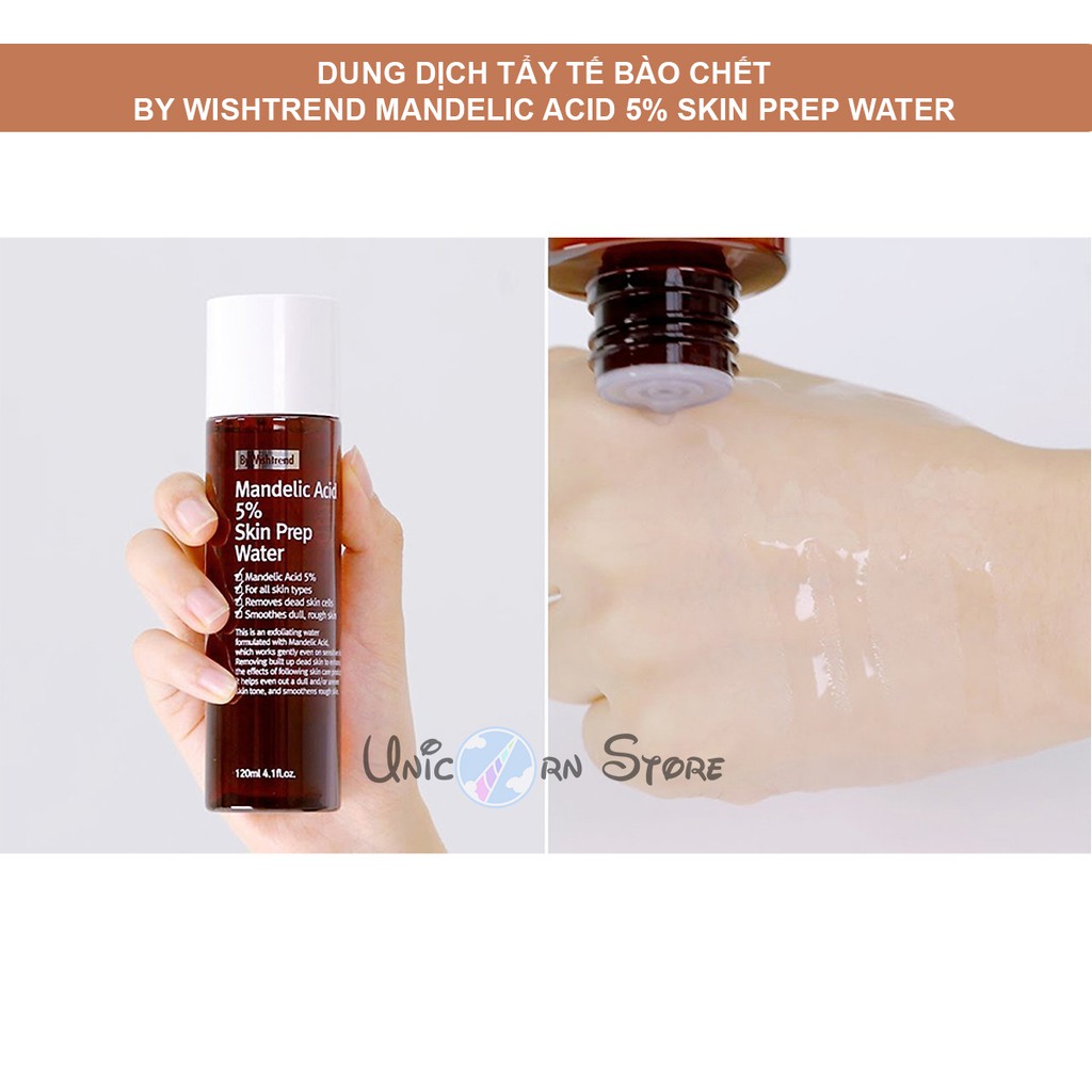 Dung Dịch Tẩy Tế Bào Chết By Wishtrend Mandelic Acid 5% Skin Prep Water 120ml | BigBuy360 - bigbuy360.vn