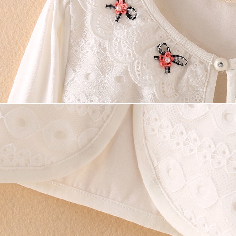 Áo Khoác Cardigan Công Chúa Tay Dài Thời Trang Xuân Thu Cho Bé Gái