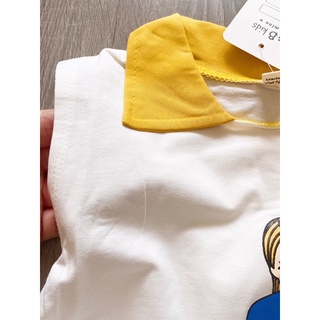 Váy suông cổ polo bé gái