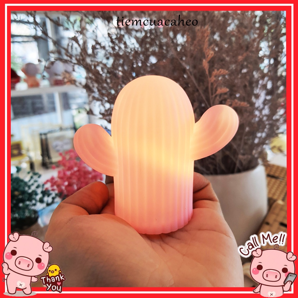 Đèn Ngủ Hình Cây Xương Rồng, Cá Voi, Ngôi Sao Để Bàn Trang Trí Phòng Cute Hot tiktok tiemcuacaheo
