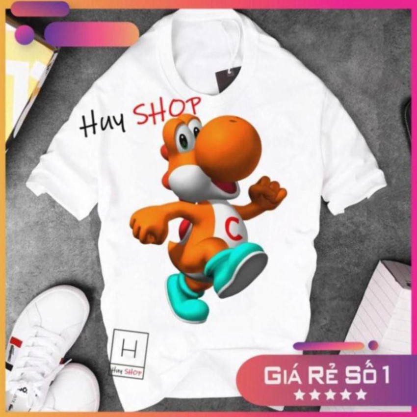 Áo thun Mario Cute dễ thương - Áo thun Hàn Quốc Unisex - Áo thun tay lỡ - Áo thun cặp đôi - Áo thun Hàn Quốc 762