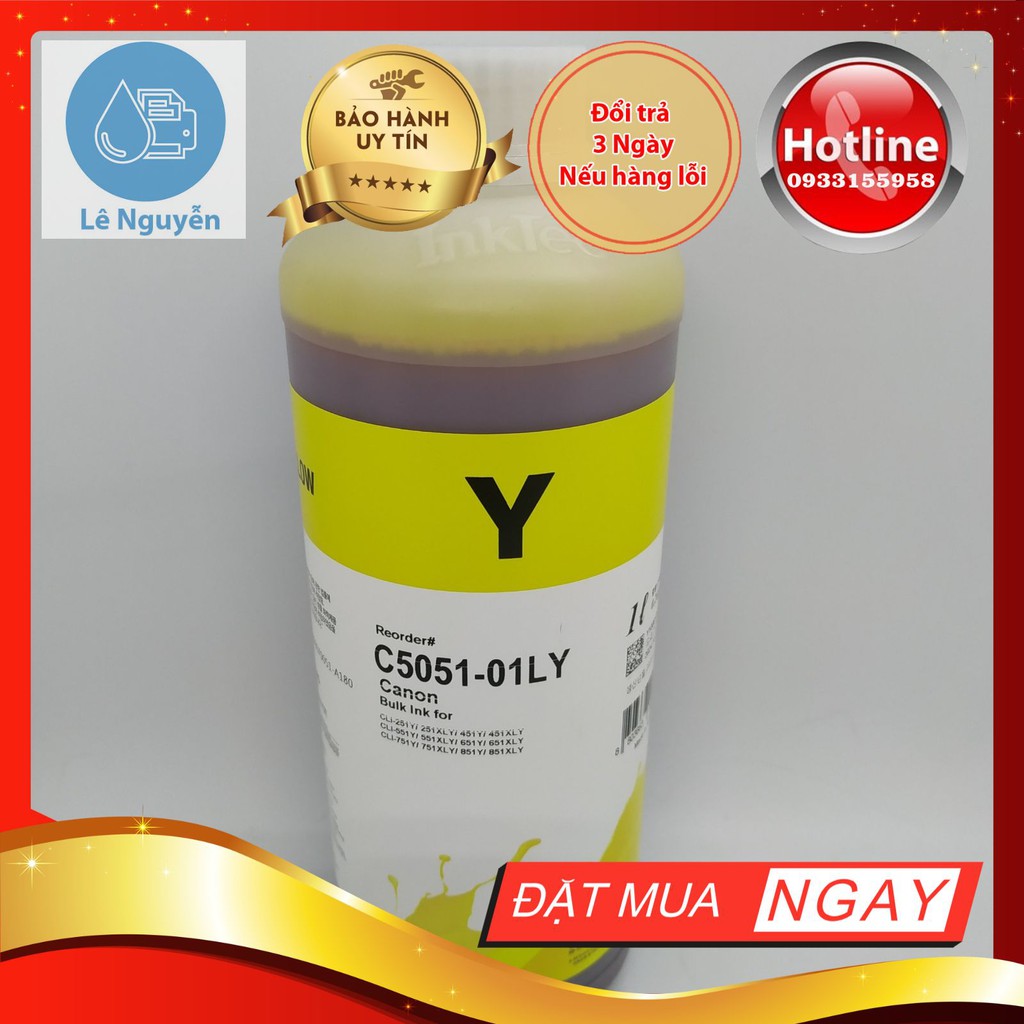 Mực nước Inktec Hàn Quốc dùng cho máy in Hp, Canon  1 lít