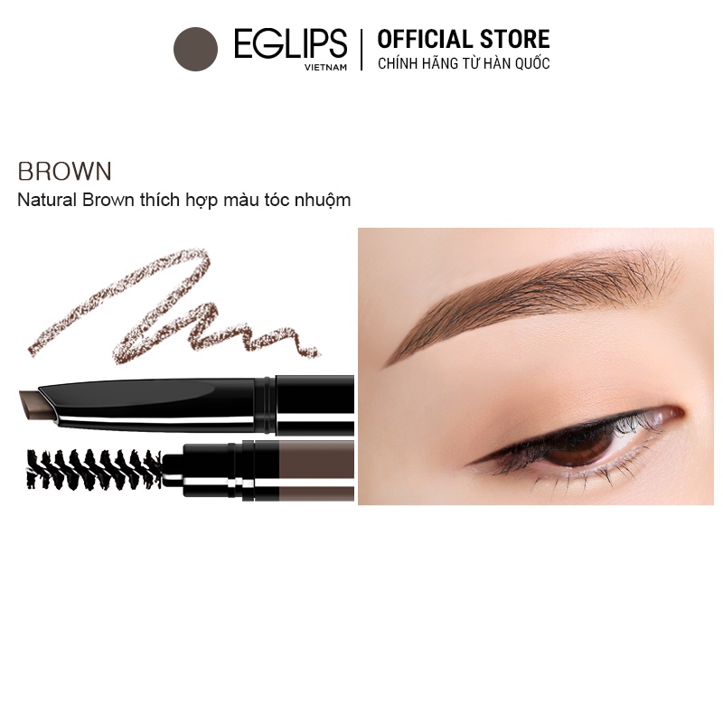 Kẻ mày Eglips Natural Auto Eyebrow (đầu tam giác) 0.3g