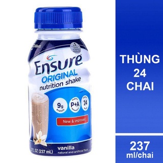 Thùng 24 chai sữa nước ensure 237ml .