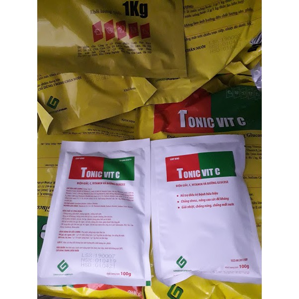 Tonic Vit C gói lẻ 100g. Điện giải, C, Vitamin và đường glucose