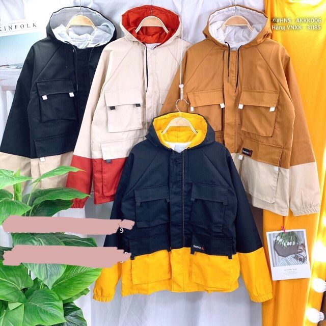 [RẺ VÔ ĐỊCH] ÁO KHOÁC KAKI TÚI HỘP PHỐI MÀU, hình thật | BigBuy360 - bigbuy360.vn