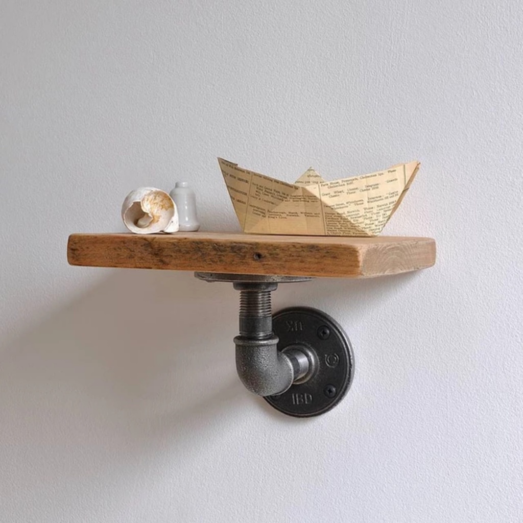 Kệ Mini treo tường chất liệu ống sắt decor vintage Diy Decor KMN001-1T