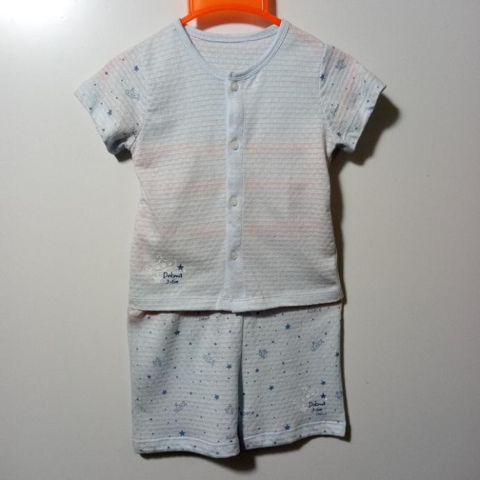 Bộ sơ sinh cộc tay cài giữa Dokma DB240