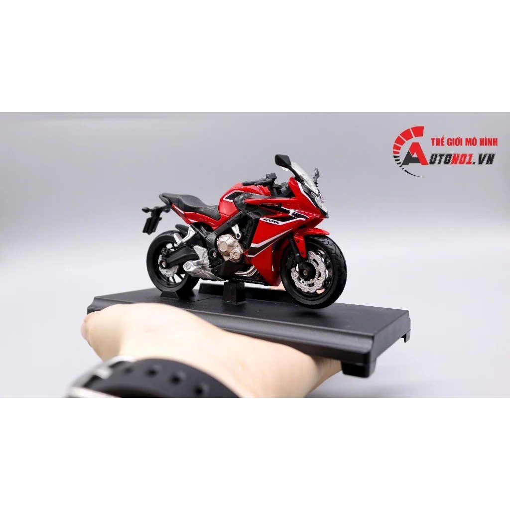 Mô hình xe Honda CBR 650f 2018 red 1:18 Welly 6565