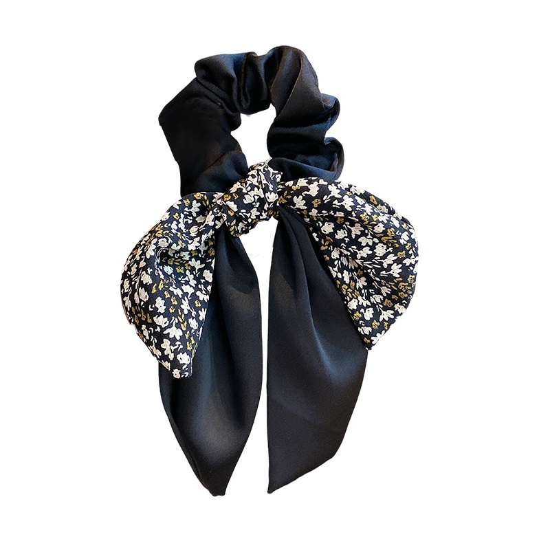 Dây Cột Tóc Co Giãn Thắt Nơ Phong Cách Pháp Xinh Xắn Cho Nữ