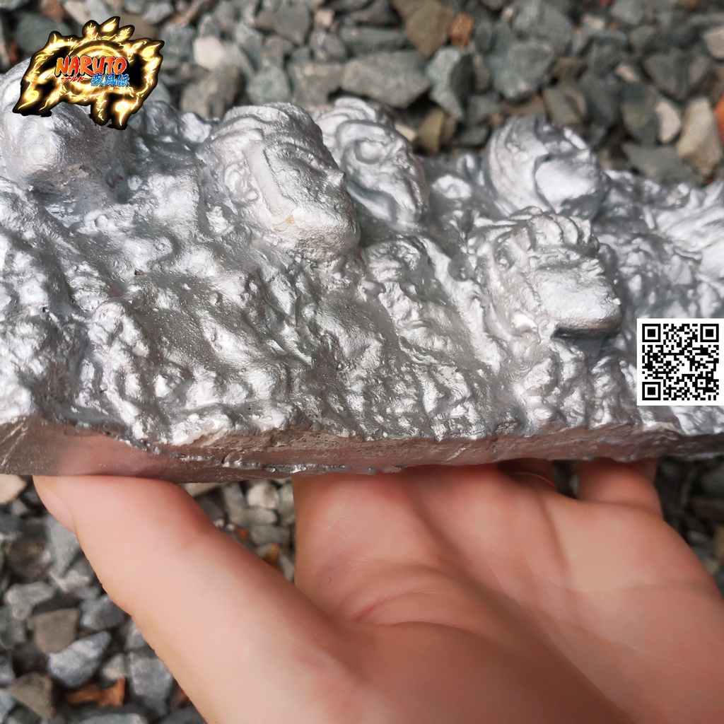 Mô hình tượng đài 7 vị Hokage màu bạc hoạt hình Naruto Đệ nhất Senju Hashirama nhị Senju Tobirama tam Sarutobi Hiruzen t