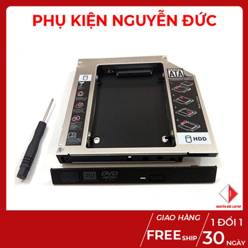 Khay ổ cứng thay thế ổ DVD - Caddy Bay HDD SSD SATA 3