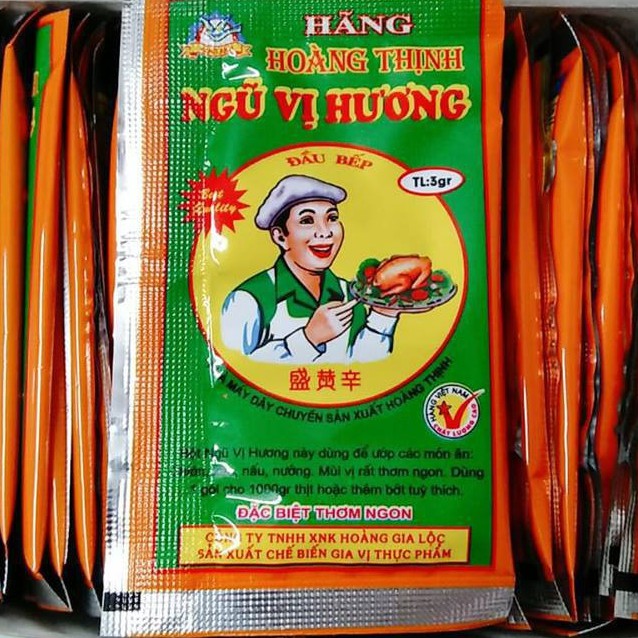 Ngũ vị hương nhãn hiệu Hoàng thịnh gói 3g