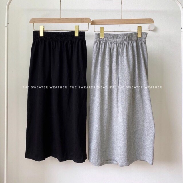 Chân váy thun hàn quốc-video ảnh thật-han qchau