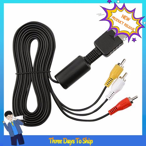 Dây Cáp Av Tới 3 Rca Tv Cho Máy Chơi Game Sony Playstation Ps 1 / 2 / 3