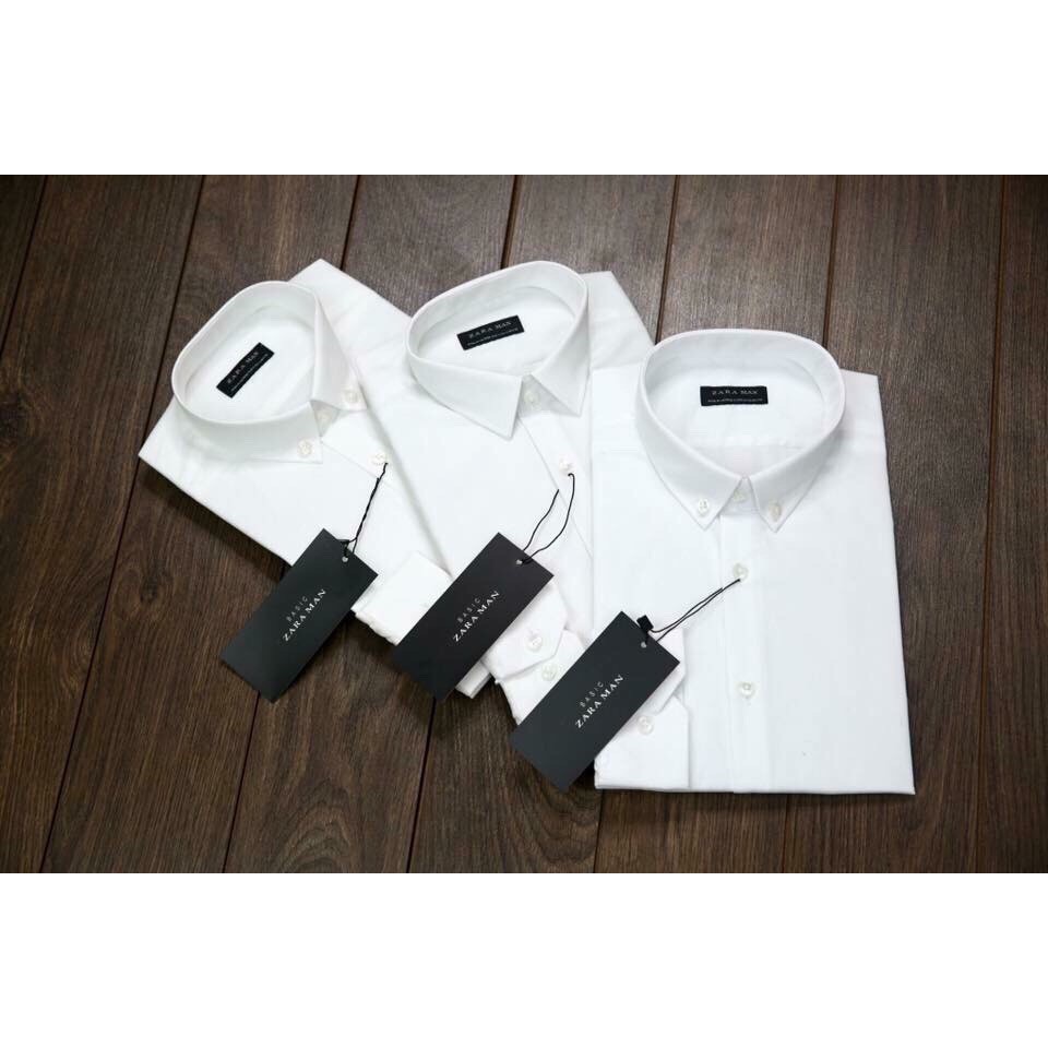 Áo Sơ Mi Trắng Form Dáng Trẻ Trung Hàng Đẹp Chất Cotton