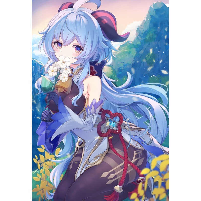 3-5 poster a4 ganyu genshin impact/ tranh ảnh ganyu genshin impact