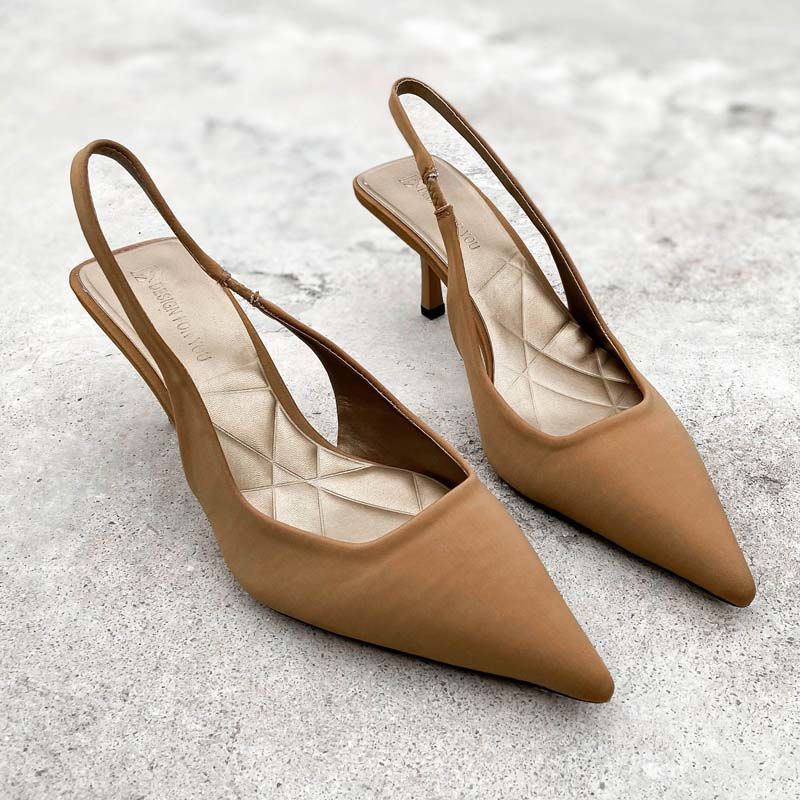 Giày Cao Gót Mũi Nhọn Thời Trang Xuân Hè Thiết Kế 3 Kiểu Tùy Chọn Size 35-40