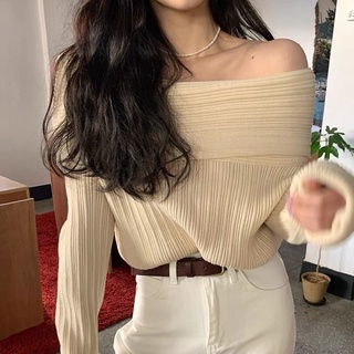 HANNY A99 Áo len trễ vai be mỏng