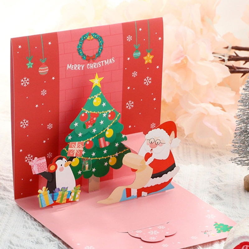 Thiệp Giáng Sinh Nổi 3D Cho Mẹ Và Bé