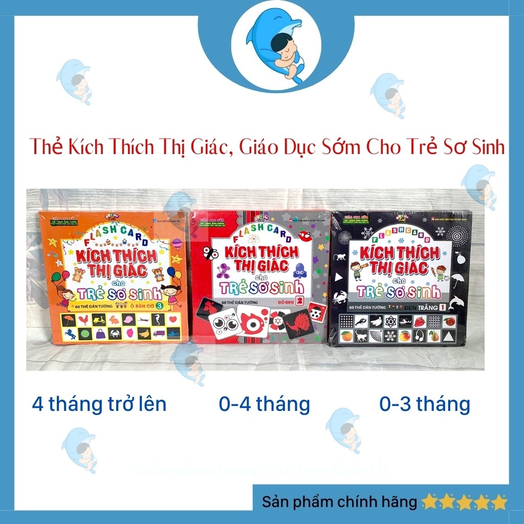 Thẻ Kích Thích Thị Giác, Giáo Dục Sớm Cho Trẻ Sơ Sinh 21X21Cm Giúp Bé Phát Triển Toàn Diện