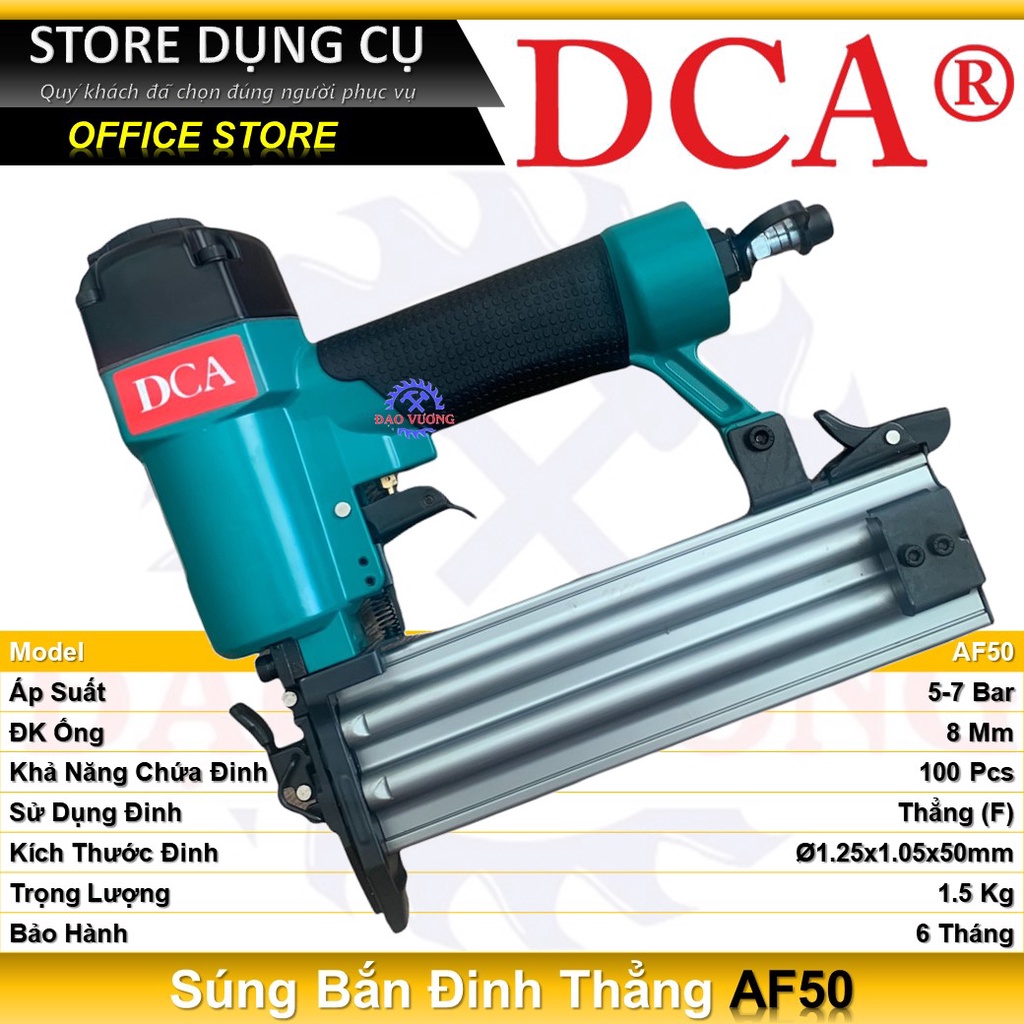 Súng bắn đinh thẳng dùng hơi DCA AF50 | Tối đa đinh gỗ F50