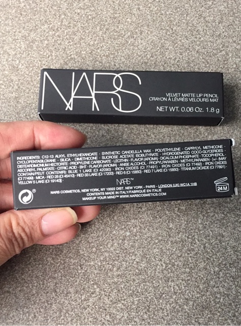 Son Nars Velvet Matte Lip Pencil - 5863, 9260  ; 9205D  - USA
