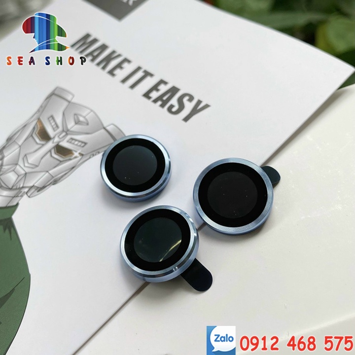 Mắt bảo vệ Camera cho iPhone 11 Pro,12 Mini,12 Pro Max,13 Pro Max -Chất liệu TITAN-Không gây yếu sóng-Kính cường lực