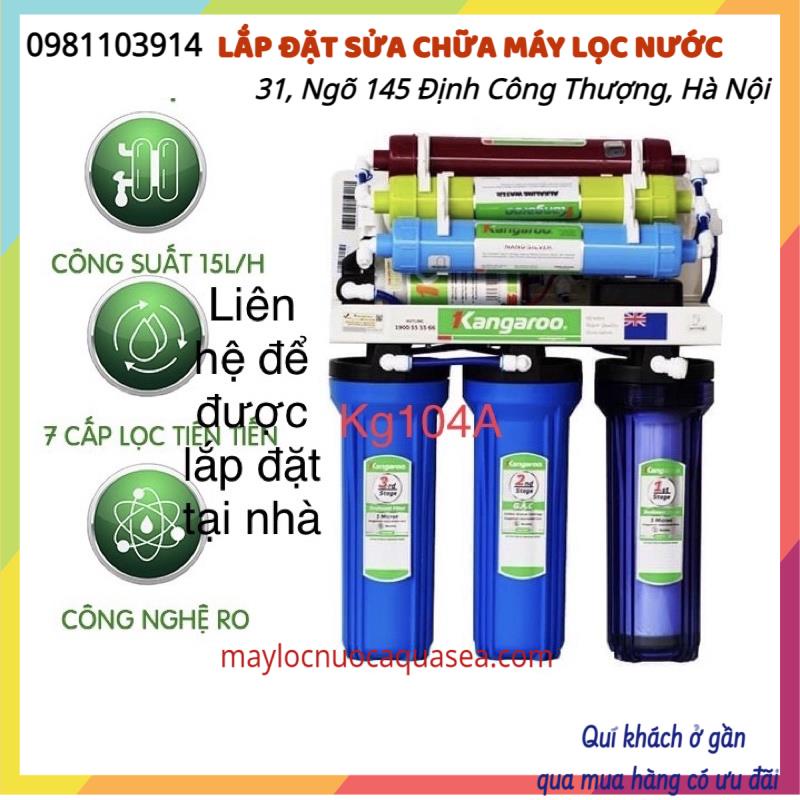 Máy Lọc Nước Kangaroo Kg104 👉 Máy Kangaroo 7 cấp Không Tủ 👉 Máy Lọc Để Gầm