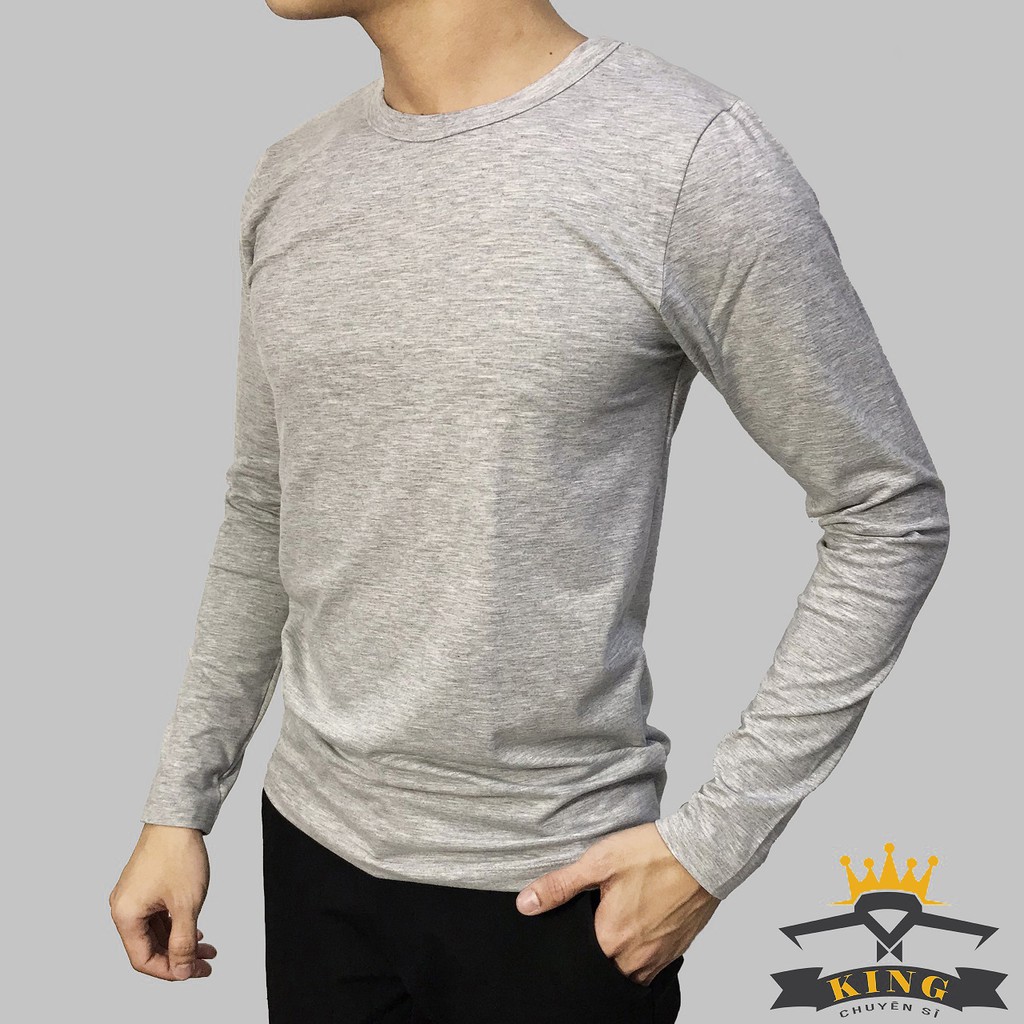 Áo thun tay dài nam - kiểu áo phông tay dài TY TY KING W01 - kiểu dáng năng động, khỏe khoắn.