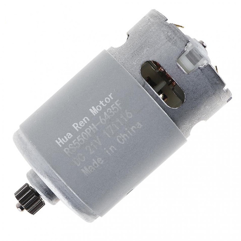 Motor 550 thay thế cho máy khoan pin , moto máy cưa xích, kèm sẵn bánh răng