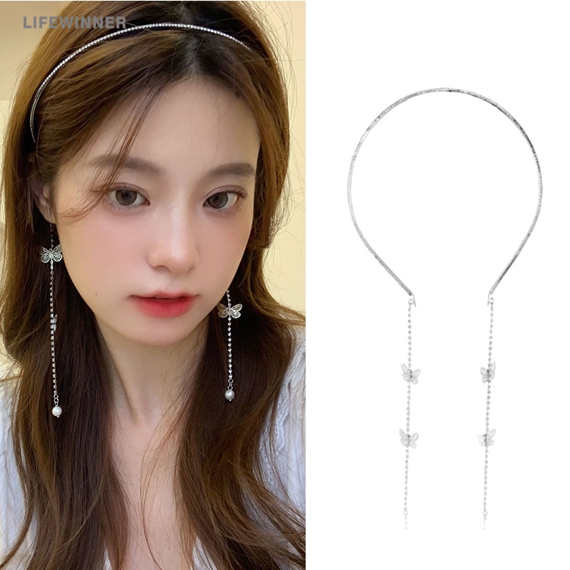 Băng Đô Hợp Kim Đính Đá Và Ngọc Trai Thời Trang Cho Nữ