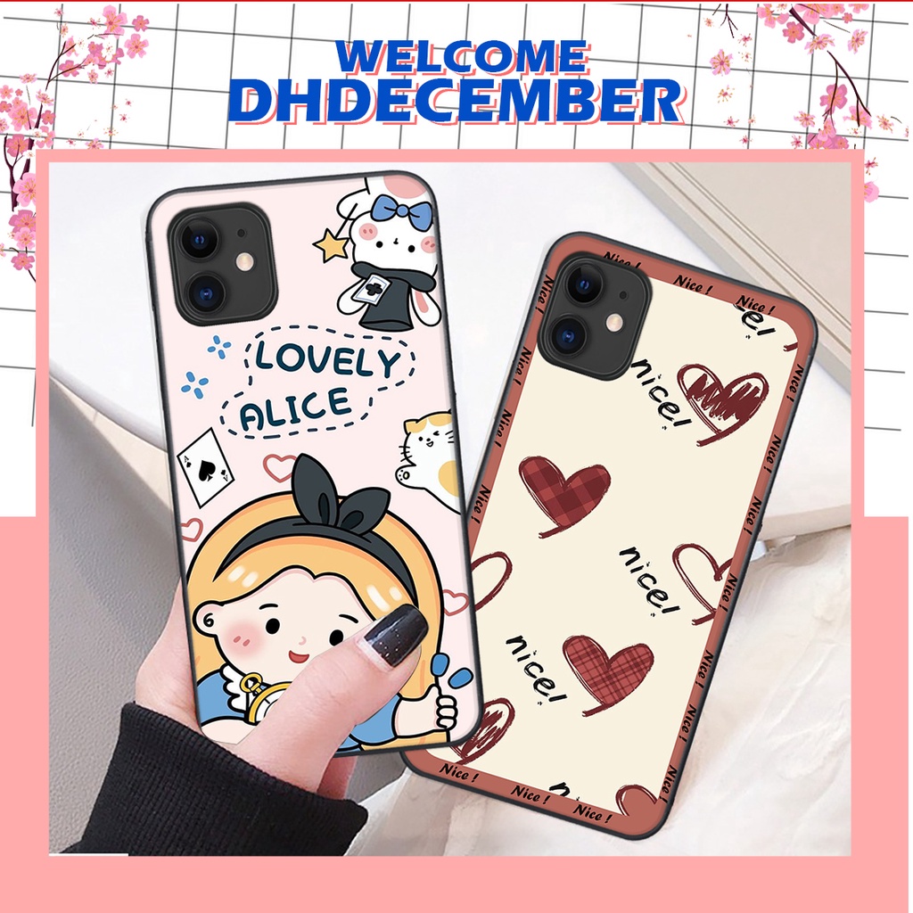 Ốp lưng iphone 11 / 12 / 12 MINI in hình nice ,good luck happy ốp xinh viền dẻo đẹp chất