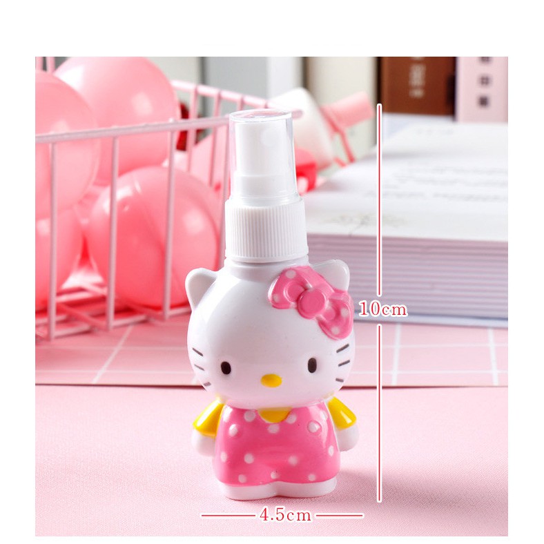 Bình rỗng chiết mỹ phẩm/xà phòng/dầu gội/nước hoa di động đi du lịch hình Hello Kitty dễ thương