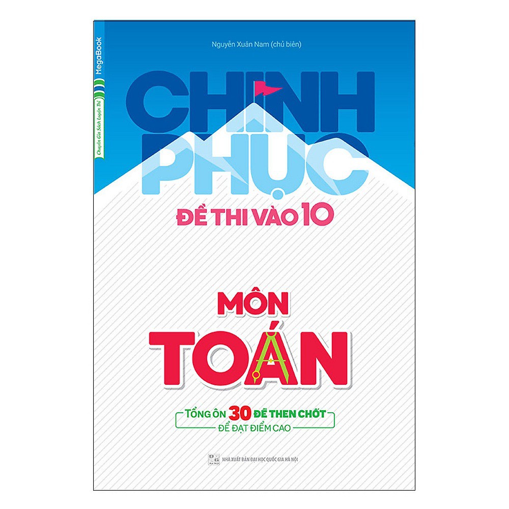 Sách Megabook - Combo Chinh phục đề thi vào 10 Môn Tiếng Anh + Văn + Toán